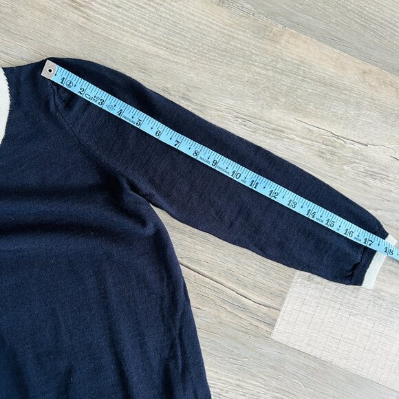 J. Crew 100% Merino Trompe L'Oeil Intarsia Pullover Sweater (size XS) - Picture 14 of 15